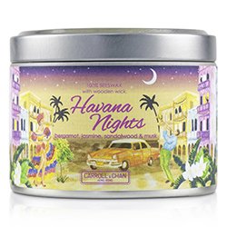 The Candle Company Tin Can 100% Beeswax Vela con Mecha de Madera - Havana Nights (8x5) cm