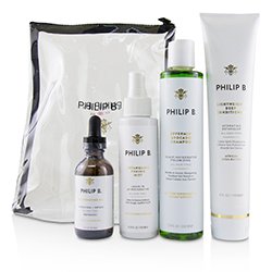 Philip B مجموعة علاج الشعر وفروة الرأس من 4 خطوات - # تركيبة كلاسيكية (لجميع أنواع الشعر) 4pcs