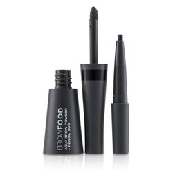 LashFood BrowFood Aqua Brow Powder + Pencil Duo - # Charcoal -