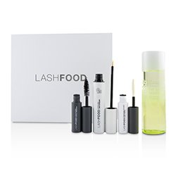 LashFood نظام محول للرموش LashFood: (1x معزز للرموش، 1x برايمر رموش، 1x مسكارا، 1x مزيل مكياج عيون) 4pcs