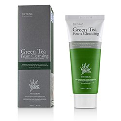 3W Clinic منظف رغوي بالشاي الأخضر 100ml/3.38oz