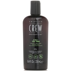 American Crew Men 3-IN-1 Tea Tree Shampoo, Conditioner and Body Wash 250ml/8.4oz