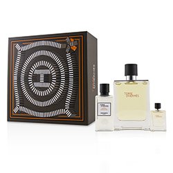 Hermes Terre D'Hermes Coffret: Eau De Toilette Spray 100ml/3.3oz + Eau De Toilette Miniature 5ml/0.1 + After Shave Lotion 40ml/1.35oz 3pcs