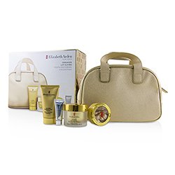 Elizabeth Arden Ceramide Colección Restauradora de Juventud Levanta & Reafirma: Crema de Día SPF 30 + Cápsulas de Ceramidas + Crema Limpiadora + Impulsador Renovador de Piel + Bolsa 4pcs+1bag