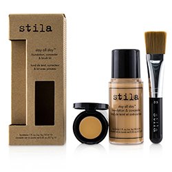 Stila مجموعة أساس Stay All Day، خافي عيوب وفرش - # 3 Light 2pcs