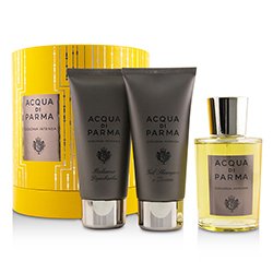 Acqua Di Parma مجموعة Colonia Intesa: ماء كولنيا سبراي 100مل/3.4 أوقية + جل دش وشعر 75مل/2.5 أوقية + بلسم بعد الحلاقة 75مل/2.5 أوقية 3pcs
