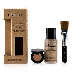 詩狄娜 Stay All Day Foundation, Concealer & Brush Kit - # 1 Bare (Box Slightly Damaged) 2pcs