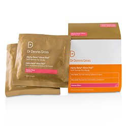 Dr Dennis Gross Alpha Beta Glow Pad Self-Tanner For Body - Intense Glow (Box Slightly Damaged) 8 Towels