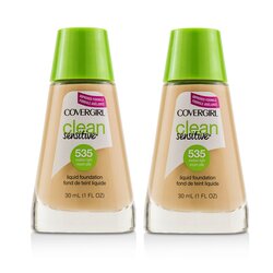 Covergirl Clean Sensitive Liquid Foundation Duo Pack - # 535 Medium Light 2x30ml/1oz