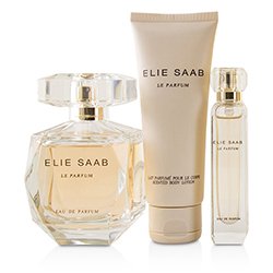 Elie Saab Le Parfum Coffret: Eau De Parfum Spray 90ml/3oz + Scented Body Lotion 75ml/2.5oz + Eau De Parfum Spray 10ml/0.33oz 3pcs