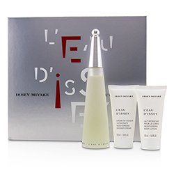 Issey Miyake L'Eau D'Issey Coffret: Eau De Toilette Spray 100ml/3.3oz + Moisturising Body Lotion 50ml/1.6oz + Moisturising Shower Cream 50ml/1.6oz 3pcs