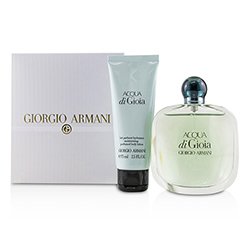 Giorgio Armani مجموعة Acqua Di Gioia: أو دو برفوم سبراي 100مل/3.4 أوقية + غسول معطر مرطب للجسم 75مل/2.5 أوقية 2pcs