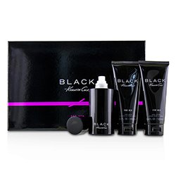 Kenneth Cole مجموعة Black: أو دو برفوم سبراي 100مل/3.4 أوقية + غسول للجسم 100مل/3.4 أوقية + جل دش وحمام 100مل/3.4 أوقية 3pcs