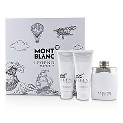 Montblanc Legend Spirit Набор: Туалетная Вода Спрей 100мл/3.3унц + Бальзам после Бритья 100мл/3.3унц + Универсальный Гель для Душа 100мл/3.3унц 3pcs