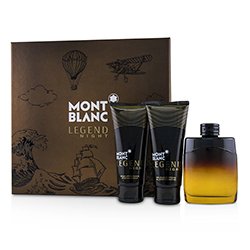 Montblanc Legend Night Coffret: Eau De Parfum Spray 100ml/3.3oz + After-Shave Balm 100ml/3.3oz + All-Over Shower Gel 100ml/3.3oz 3pcs