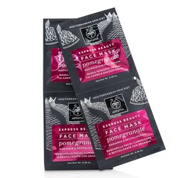 Apivita Express Beauty Mascarilla Facial con Granada (Resplandor & Revitalización) 6x(2x8ml)