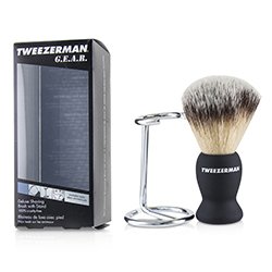Tweezerman Shaving Brush & Stand 2pcs