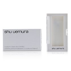 Shu Uemura Custom Case Duo - # White (For Glow On / Pressed Eye Shadows) -
