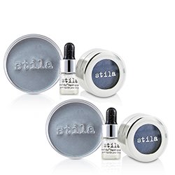 Stila Magnificent Metals Foil Finish Eye Shadow With Mini Stay All Day Liquid Eye Primer Duo Pack - Metallic Cobalt 2x2pcs