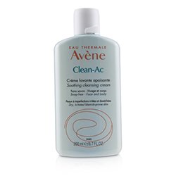 Avene Clean-Ac Успокаивающий Очищающий Крем - для Сухой, Раздраженной, Проблемной Кожи 200ml/6.7oz