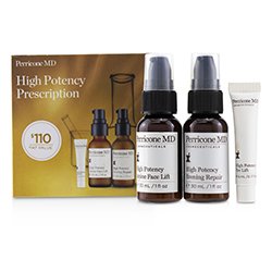 Perricone MD High Potency Prescription Kit: Evening Repair 30ml + Amine Face Lift 30ml + Eye Lift 5ml 3pcs