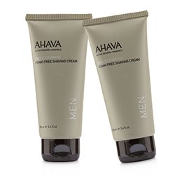 Ahava Time To Energize Foam-Free Shaving Cream (Travel Size) Duo Pack 2x100ml/3.4oz