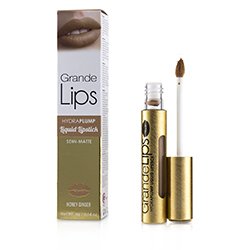 Grande Cosmetics (GrandeLash) GrandeLIPS Plumping Liquid Lipstick (Semi Matte) - # Honey Ginger 4g/0.14oz