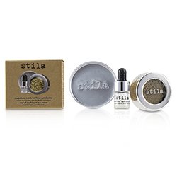 Stila Magnificent Metals Foil Finish Eye Shadow With Mini Stay All Day Liquid Eye Primer - Vintage Black Gold (Box Damaged) 2pcs