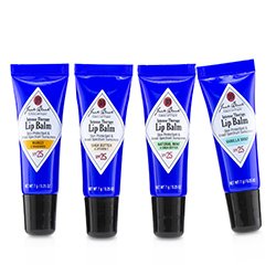 ジャックブラック The Balm Squad Gift Set: Intense Therapy Lip Balm SPF25 (Natural Mint & Shea Butter + Shea Butter & Vitamin E + Vanilla Mint + Mango & Mandarin) 4pcs
