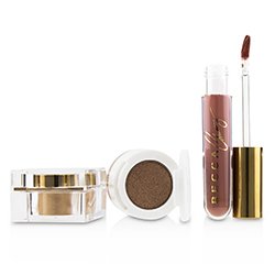 Becca مجموعة BECCA x Chirssy Cravings (ظلال عيون عدد 1، أحمر خدود سائل عدد 1، هايلايتر عدد 1) 3pcs