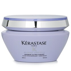 Kerastase Blond Absolu Masque Ultra-Violet Mascarilla Púrpura Perfeccionante de Rubio Anti-Metálico (Cabello Rubio Iluminado Fresco) 200ml/6.8oz