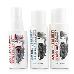 Billy Jealousy Wicked Beard Care Trio Set : 1x Beard Wash 60ml + 1x Beard Control 60ml + 1x Beard Oil 60ml 3pcs