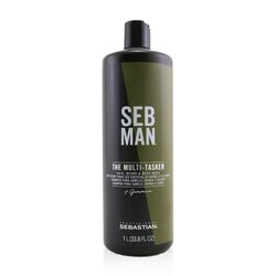 Sebastian Seb Man El Multi-Tarea (Jabón de Cabello, Barba & Cuerpo) 1000ml/33.8oz