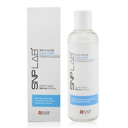 SNP Lab+ Triple Water Aqua Toner - Hydration & Moisture (For All Skin Types) 200ml/6.76oz