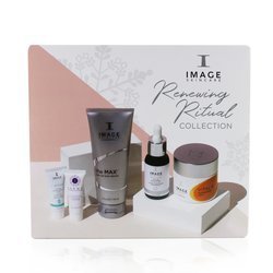 Image Renewing Ritual Collection: The Max Cleanser 118ml + Ageless Hyaluronic Filler 30ml + Vital C Creme 56.7g + Iluma Brightening Serum 7.4ml + Firming Mask 7g 5pcs