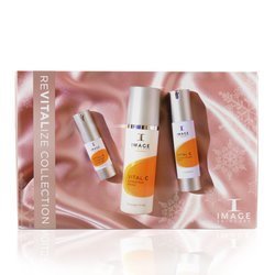 Image Revitalize Collection: Vital C Hydrating Facial Cleanser 177ml + Vital C Hydrating Anti-Aging Serum 50ml + Vital C Hydrating Eye Recovery Gel 15ml + Bag 3pcs+1bag