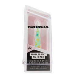 Tweezerman Mini Slant Tweezer (Pattern Prints) - Pineapple Punch