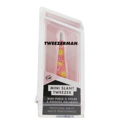 Tweezerman Mini Slant Tweezer (Pattern Prints) - Pink Lemonade