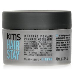 KMS California Hair Stay Pomada Moldeable (Remoldeable, Estilos Pulidos con Agarre Fuerte) 90ml/3oz