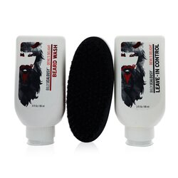 Billy Jealousy Devil's Delight Beard Envy Kit: 1x Beard Wash 88ml + 1x Leave-In Control 88ml + 1x Beard Brush (Box Slightly Damaged) 3pcs