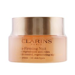 Clarins Extra-Firming Nuit Wrinkle Control, Regenerating Night Cream - All Skin Types (Box Slightly Damaged) 50ml/1.6oz
