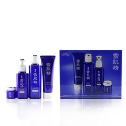 高絲 Sekkisei Best Selection Enriched Set: Washing Foam 130g+Enriched Lotion 200ml+Enriched Emulsion 140ml+Eye Cream 20g 4pcs
