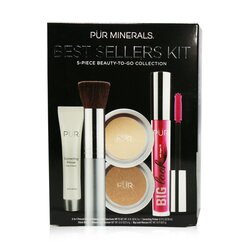PUR (PurMinerals) Kit Best Sellers (5 Piece Beauty To Go Collection) (1x Primer, 1x Polvo Compacto, 1x Bronceador, 1x Máscara, 1x Brocha) - # Light 5pcs