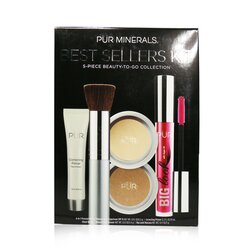 PUR (PurMinerals) Best Sellers Kit (5 Piece Beauty To Go Collection) (1x Primer, 1x Powder, 1x Bronzer, 1x Mascara, 1x Brush) - # Tan 5pcs