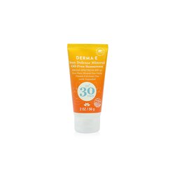 Derma E Sun Defense Mineral Oil-Free Sunscreen SPF 30 Face 56g/2oz
