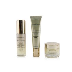 BareMinerals Give Good Skin Trio Set: Vital Power Infusion 30ml+ Moisturizer SPF 30 30ml+ Sleeping Gel Cream 30g (Box Slightly Damaged) 3pcs
