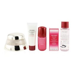 Shiseido Time Fighting Ritual Bio-Performance Advanced Super Revitalizing Cream Набор (для Всех Типов Кожи): Восстанавливающий Крем 50мл + Очищающая Пенка 15мл + Ultimune Концентрат 10мл + Ultimune Концентрат для Глаз 3мл 5pcs+1pouch