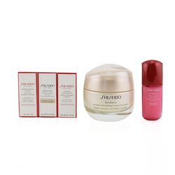 Shiseido Set Anti-Wrinkle Ritual Benefiance Crema Enriquecida Suavizante de Arrugas (Para Piel Seca): Crema Enriquecida Suavizante de Arrugas 50ml + Espuma Limpiadora 5ml + Suavizante Enriquecido 7ml + Concentrado Definitivo 10ml + Crema Suavizante de Arrugas de Ojos 2ml 5pcs+1pouch