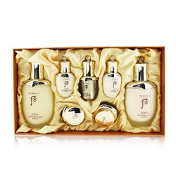 The History Of Whoo Cheongidan Radiant Special Set: Balancer (150ml + 25ml), Emulsion (110ml + 25ml), Essence 8ml. Cream 10ml, Eye Cream 5ml 7pcs