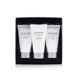 Shiseido Set Total Age Defense 3-Pieces: Espuma Limpiadora 30ml + Limpiador Exfoliante 30ml + Crema Revitalizante 30ml 3pcs